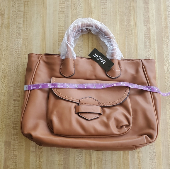 MoDA New York Leather Satchel - Picture 4 of 10